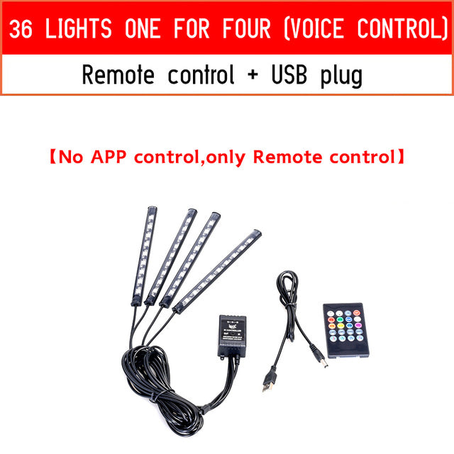 Car Led Light With USB