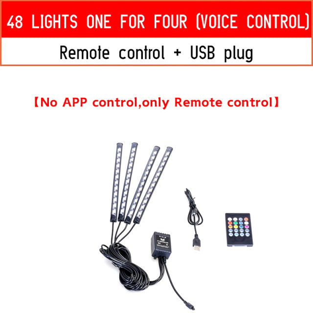 Car Led Light With USB