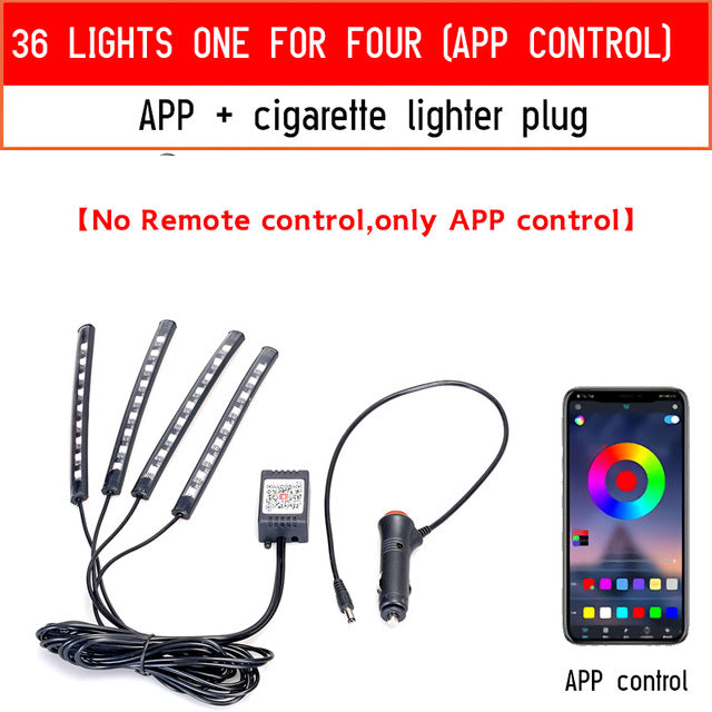 Car Led Light With USB