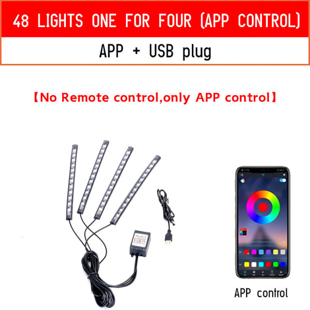 Car Led Light With USB